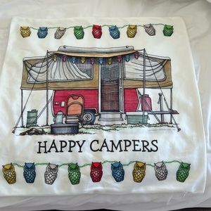 NWOT 18” x 18” Double Sided Pillow Cover with Zipper Closure